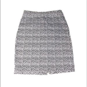 J Crew The Pencil Skirt Printed Brown Sz 2